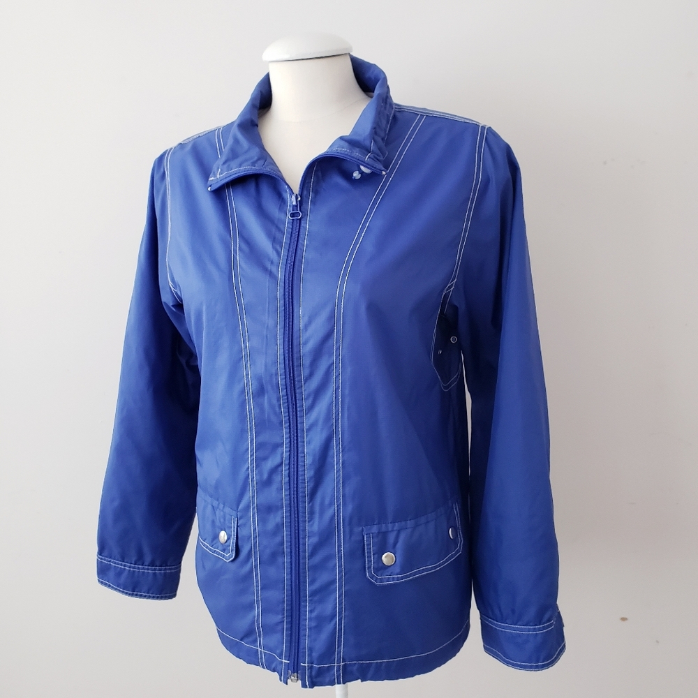 Northern Reflection Blue Windbreaker Jacket